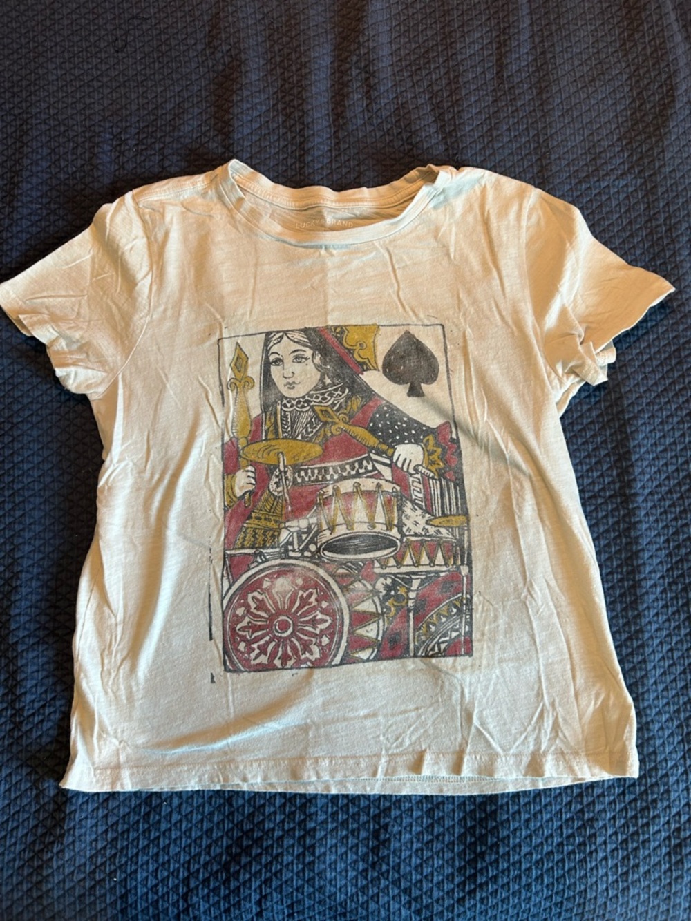 Lucky Brand Light Blue Crew Neck Tee